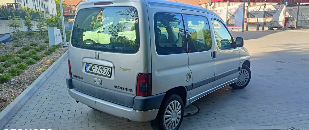 Peugeot Partner cena 4550 przebieg: 376000, rok produkcji 2000 z Wrocław małe 742